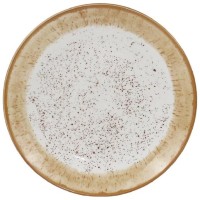 Тарілка Ardesto Siena, 19см, порцеляна, біло-жовтий (AR2919SBG)