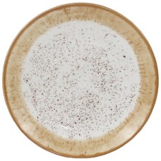 Тарілка Ardesto Siena, 19см, порцеляна, біло-жовтий (AR2919SBG)