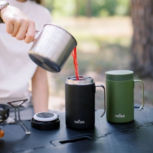 Термокружка Tribe Adventure Mug 450 мл black (T-FA-0032-black)