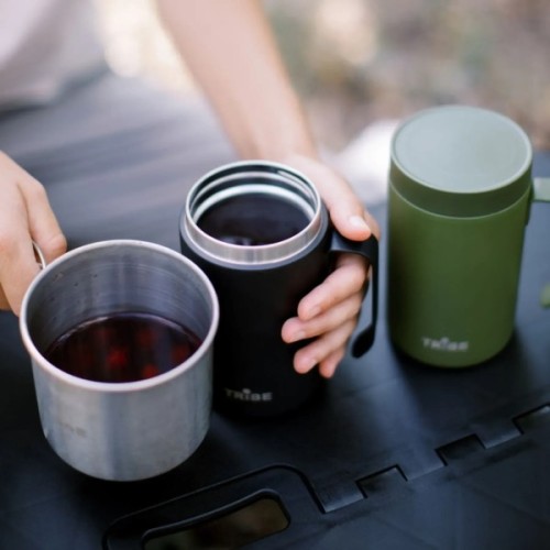 Термокружка Tribe Adventure Mug 450 мл black (T-FA-0032-black)