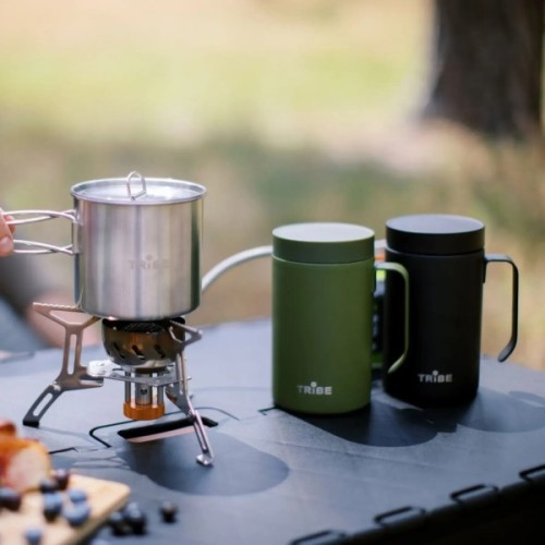 Термокружка Tribe Adventure Mug 450 мл black (T-FA-0032-black)