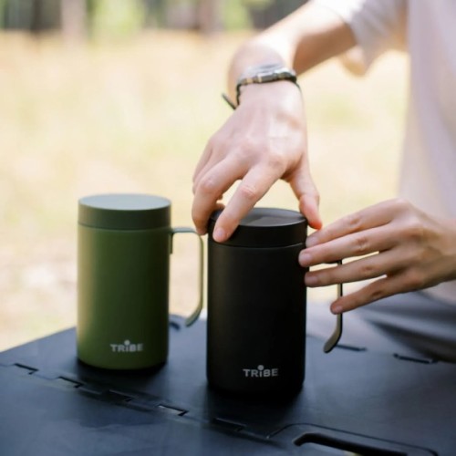 Термокружка Tribe Adventure Mug 450 мл black (T-FA-0032-black)