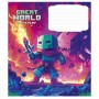 Зошит Школярик Great world 12 аркушів клітинка (012-3533K)