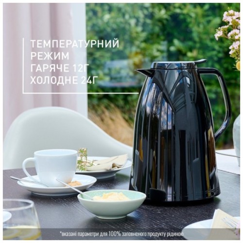 Термос Tefal Mambo, 1.5л, пластик, чорний (K3037212)