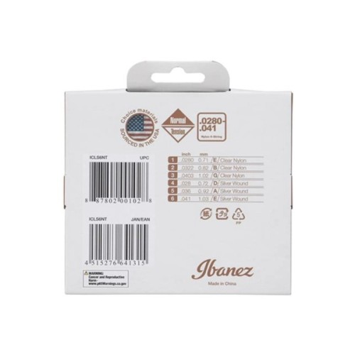 Струни для гітари Ibanez ICLS6NT Classic Guitar Strings 28-41 (301882)