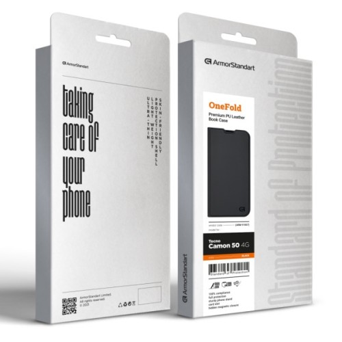 Чохол до мобільного телефона Armorstandart OneFold Case Tecno Camon 50 4G Black (ARM91867)