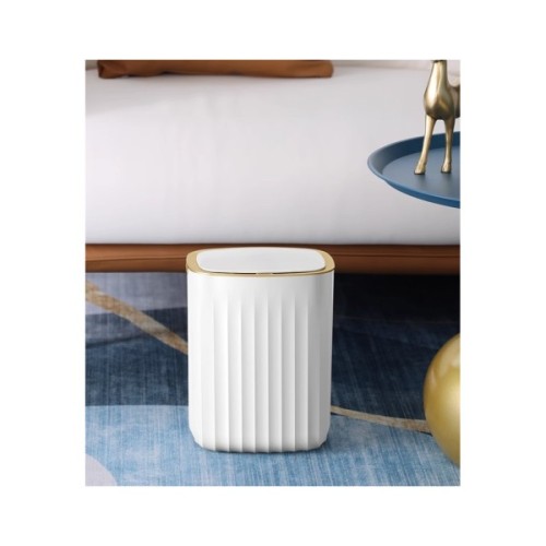 Контейнер для сміття JAH Nordic Сенсорний Білий із сірим 12 л (20258)