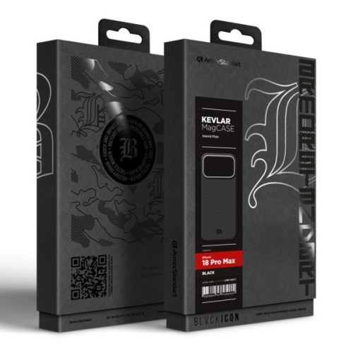 Чохол до мобільного телефона Armorstandart BlackIcon Aramid Plain MagCase Apple iPhone 18 Pro Max Black (ARM92837)