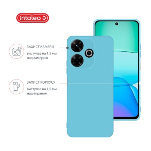 Чохол до мобільного телефона Intaleo Silicone Xiaomi Redmi 13 Light Blue (1283126600685)