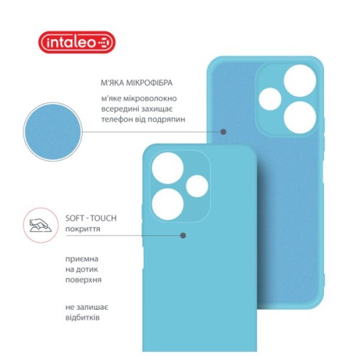 Чохол до мобільного телефона Intaleo Silicone Xiaomi Redmi 13 Light Blue (1283126600685)