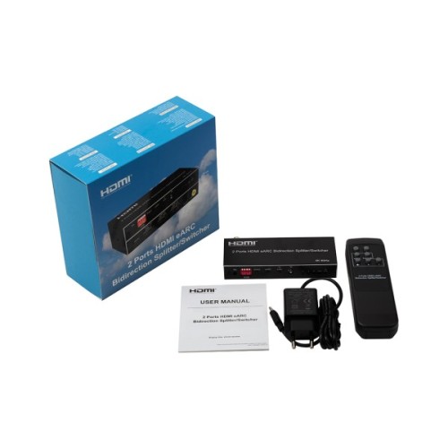 Розгалужувач PowerPlant 2 Ports HDMI eARC (CA914906)