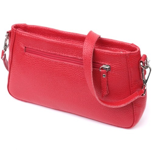 Сумка Shvigel З натуральної шкіри Червона (22836)