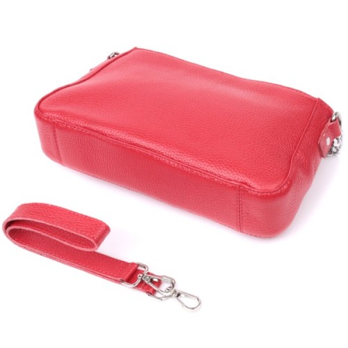 Сумка Shvigel З натуральної шкіри Червона (22836)