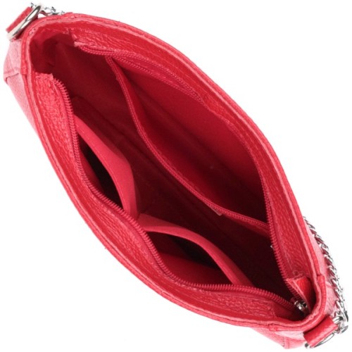 Сумка Shvigel З натуральної шкіри Червона (22836)