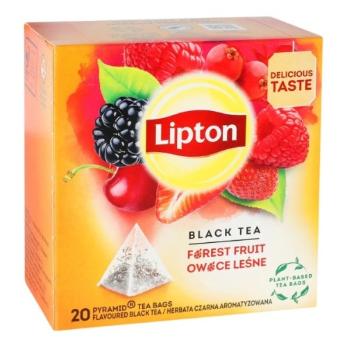 Чай Lipton чорний "Forest fruit" 20 пакетиків (5063270110881)