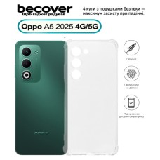 Чохол до мобільного телефона BeCover Anti-Shock Oppo A5 2025 4G/5G Clear (713815)
