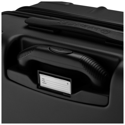 Валіза Wenger Oryson, середня, пластик, 4 колеса, чорна (653165)