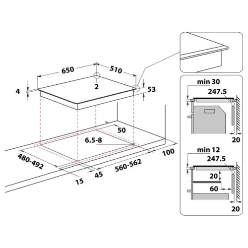 Варочна поверхня Whirlpool WL S7965 NE BM