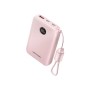 Батарея універсальна Vention 10000mAh, 22.5W, PD, QC, Pink (FKAP0-C)
