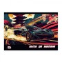 Альбом для малювання Yes А4 12 скоба з перфорацією Sport car (130602)