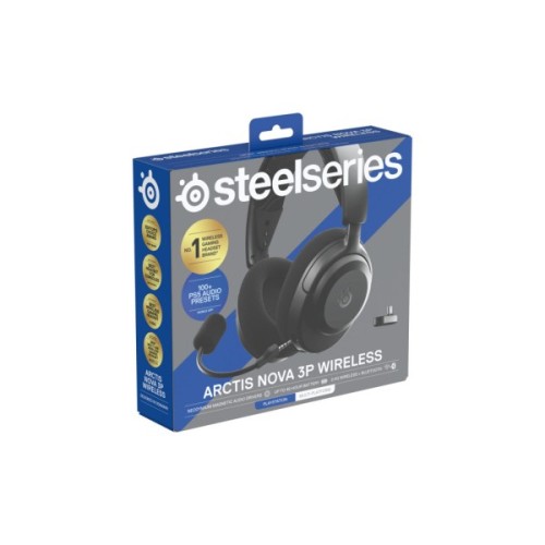 Навушники SteelSeries Arctis Nova 3P Wireless MultiPlatform Black (61686)