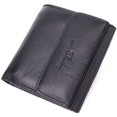 Гаманець ST Leather З натуральної шкіри Чорний (22542)