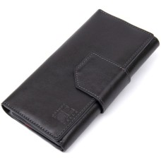 Портмоне Grande Pelle Шкіряне Чорне (11471)