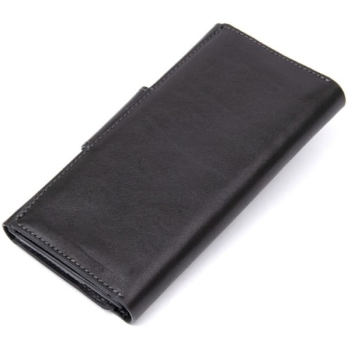 Портмоне Grande Pelle Шкіряне Чорне (11471)