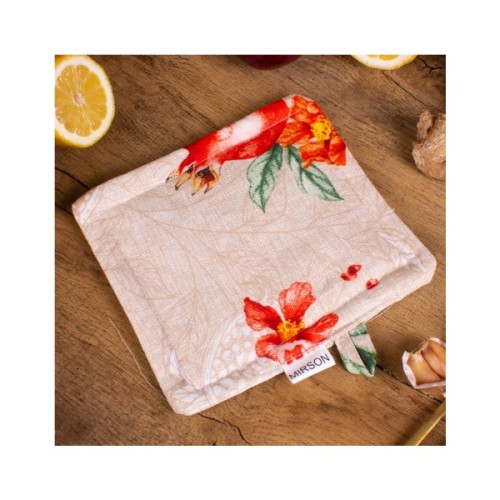 Кухонна прихватка MirSon рогожа/напівпанама №215 - Garnet (2200006754374)