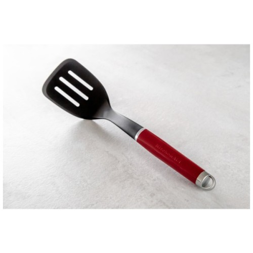 Лопатка кухонна KitchenAid Coreline з прорізами, 35,6 см, червоний (KAG002OHERE)
