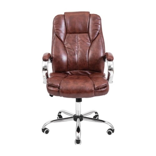 Офісне крісло Richman Гранде Хром М-1 (Tilt) Коричнева (ADD0001828)