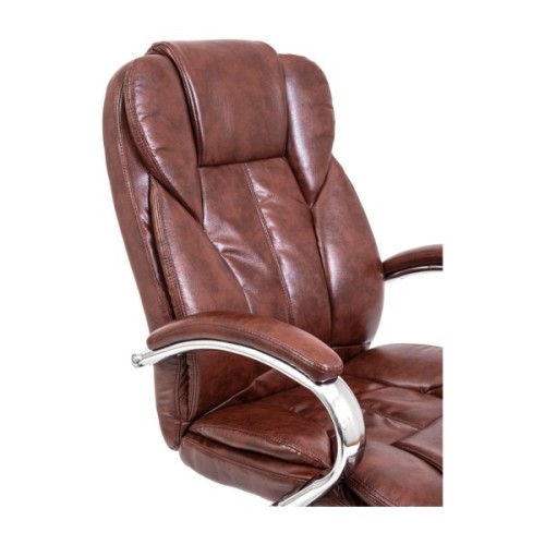Офісне крісло Richman Гранде Хром М-1 (Tilt) Коричнева (ADD0001828)