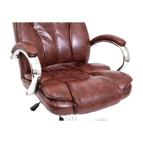 Офісне крісло Richman Гранде Хром М-1 (Tilt) Коричнева (ADD0001828)
