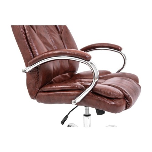 Офісне крісло Richman Гранде Хром М-1 (Tilt) Коричнева (ADD0001828)