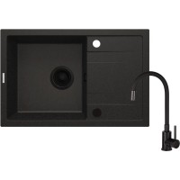 Мийка кухонна Deante Corio + змішувач, графіт (ZRCPG113)