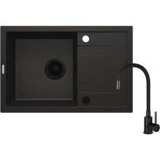Мийка кухонна Deante Corio + змішувач, графіт (ZRCPG113)