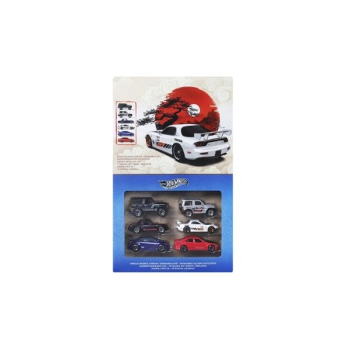 Масштабна модель автомобіля Hot Wheels Набір автомоделей Silver series Дорогами Японії (JLB23)