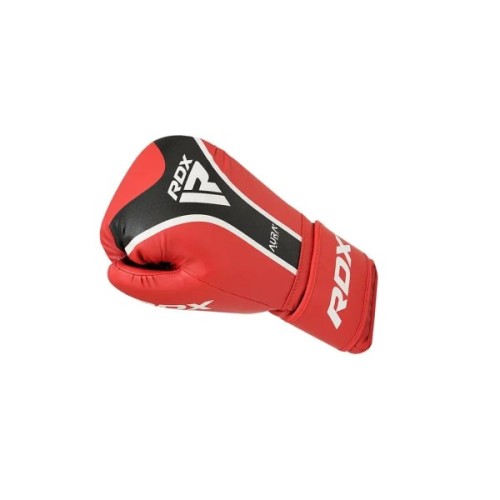 Боксерські рукавички RDX Aura Plus T-17 Red/Black 16 унцій (BGR-T17RB-16OZ+)