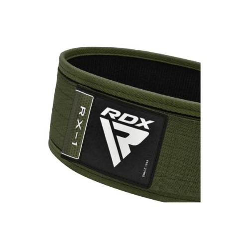 Атлетичний пояс RDX RX1 Weight Lifting Belt Army Green M (WBS-RX1AG-M)