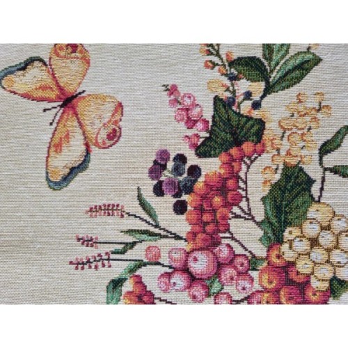 Наволочка Прованс декоративна Квіти з метеликом 45х45 (026057)