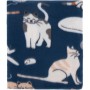 Плед Ardesto Fleece 100% поліестер, котики, синій 130х160 см (ART0725PB)