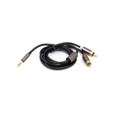 Кабель мультимедійний 3.5mm M to 2xRCA 1.0m PowerPlant (CA912834)