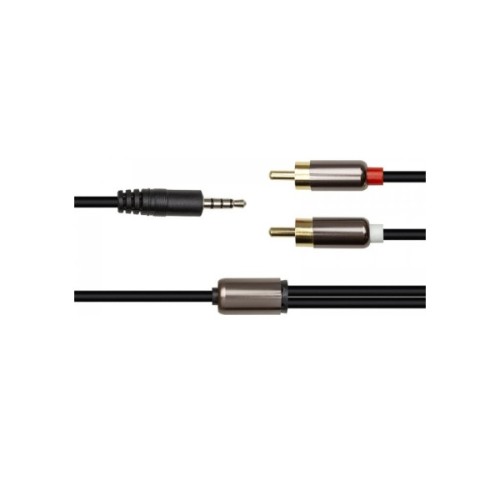 Кабель мультимедійний 3.5mm M to 2xRCA 1.0m PowerPlant (CA912834)