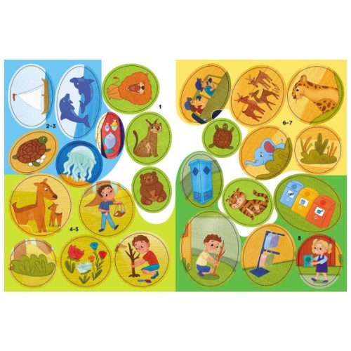 Книга Рятуємо тварин. Наліпки-рятувалки - Анастасія Толмачова Ранок (9789667506773)