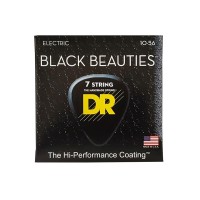 Струни для гітари DR Strings Black Beauties Electric - Medium 7-String (10-56) (BKE7-10)