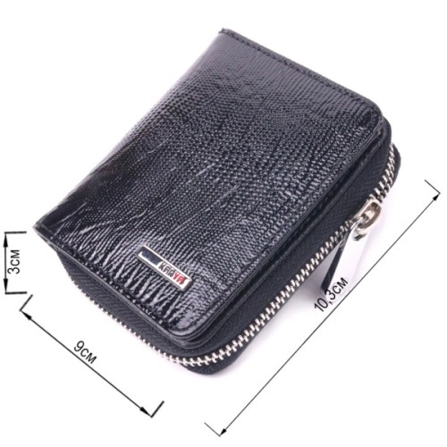 Гаманець Karya З натуральної шкіри Чорний (21411)