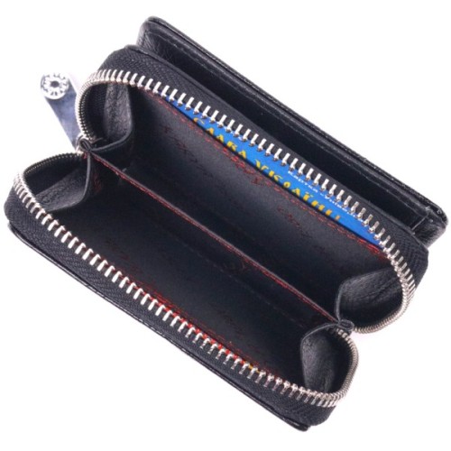 Гаманець Karya З натуральної шкіри Чорний (21411)