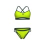 Купальник Arena Icons Bikini Cross Back Solid 005037-660 Салатовий 42 (3468337529262)