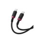 Дата кабель USB-C to USB-C 2.0m 100W Dura Series black red Baseus (P10377803U01-03)