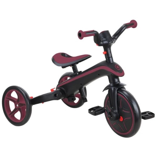 Дитячий велосипед Globber Explorer trike Foldable 4 в 1, бордовий (732-202-2)
